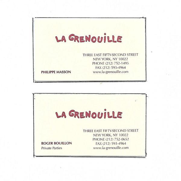 Restaurant Business Cards